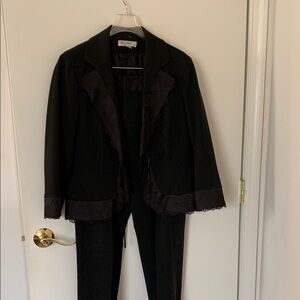 Nine West Black Blazer Classic Tailored Suit